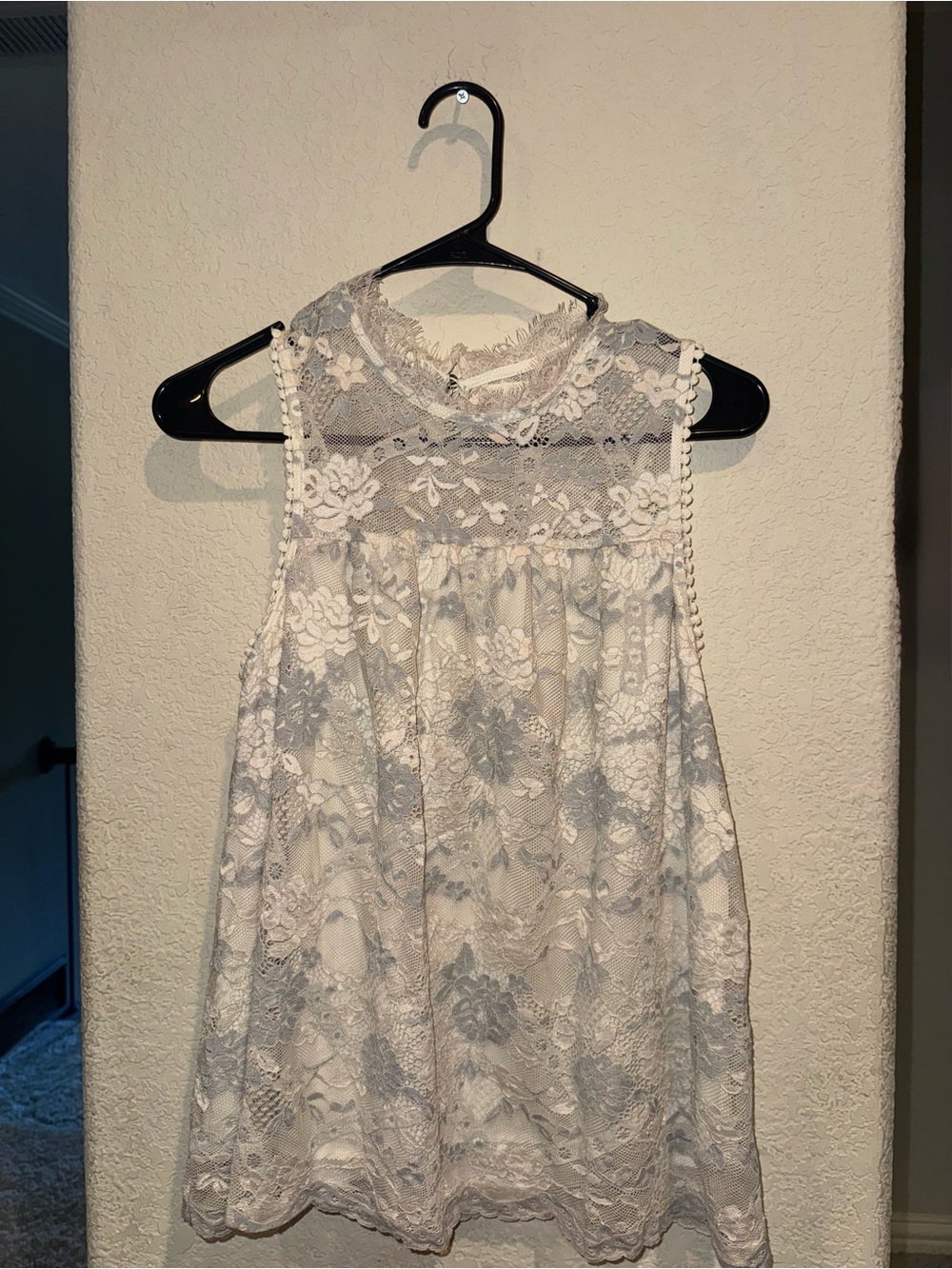 Altar'd State Ivory Lace Sleeveless Top